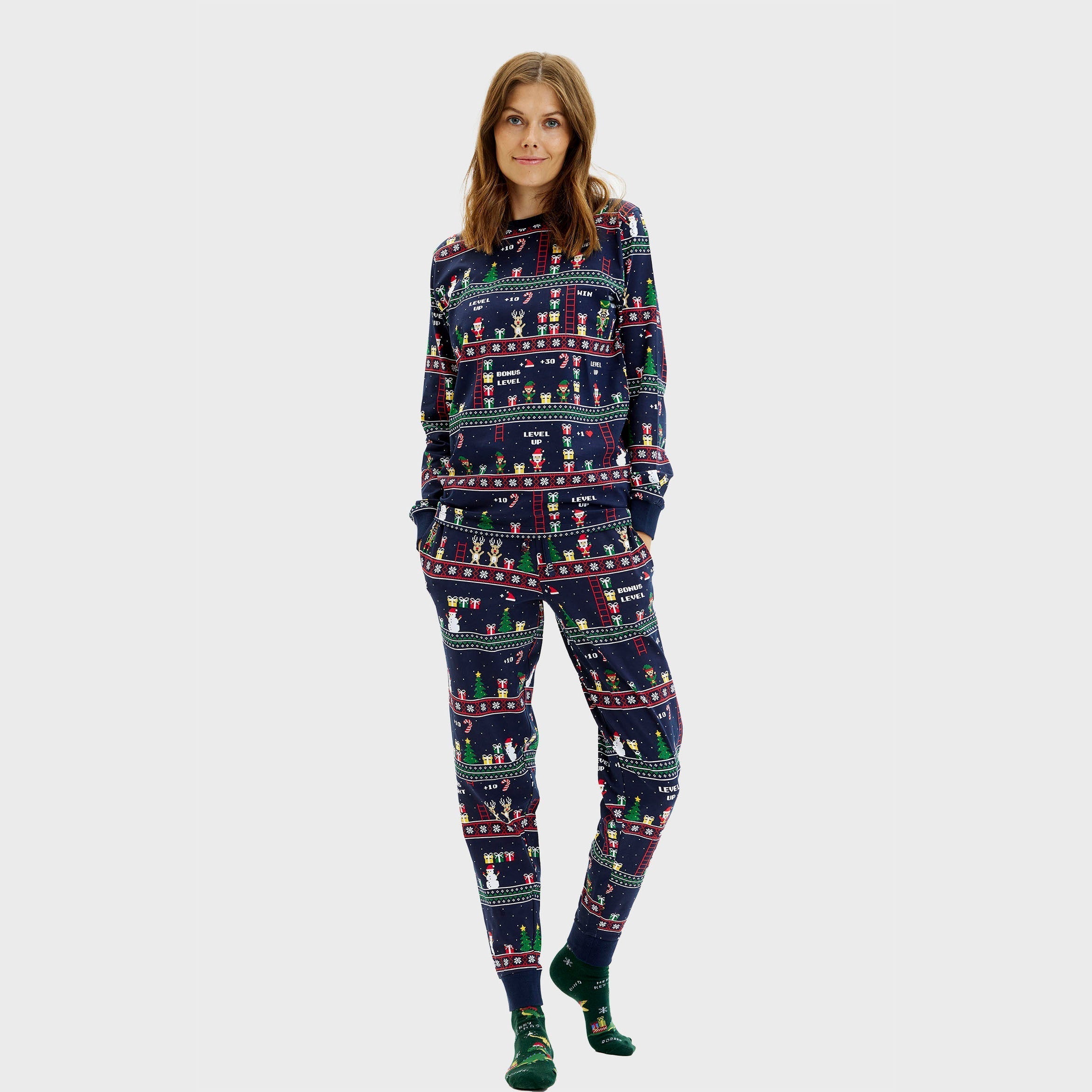 Vintage Gamer Christmas Pyjamas β Women